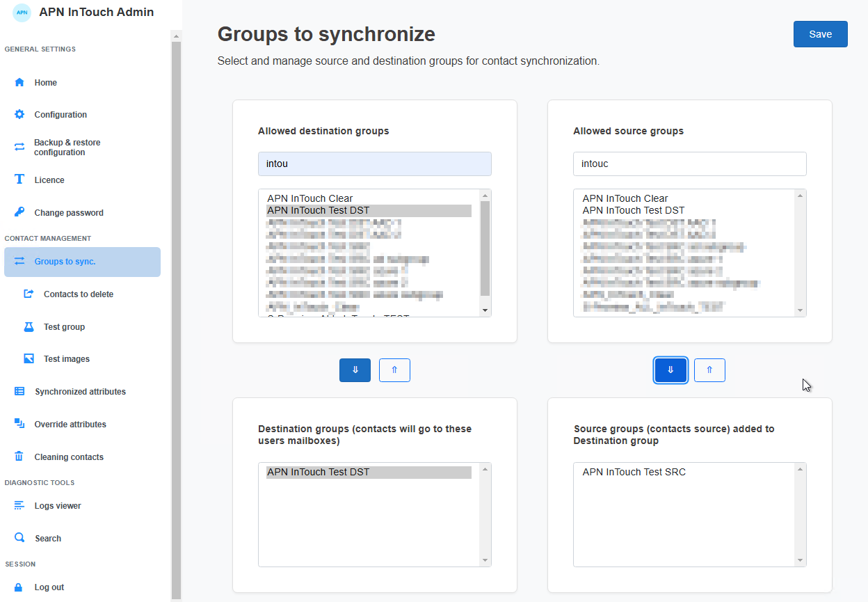 screenshot of APN InTouch